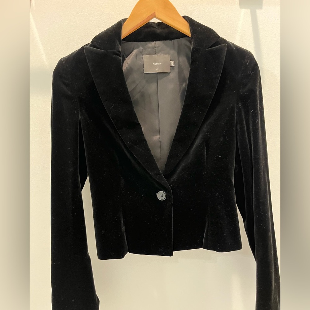 KULSON Black velvet jacket